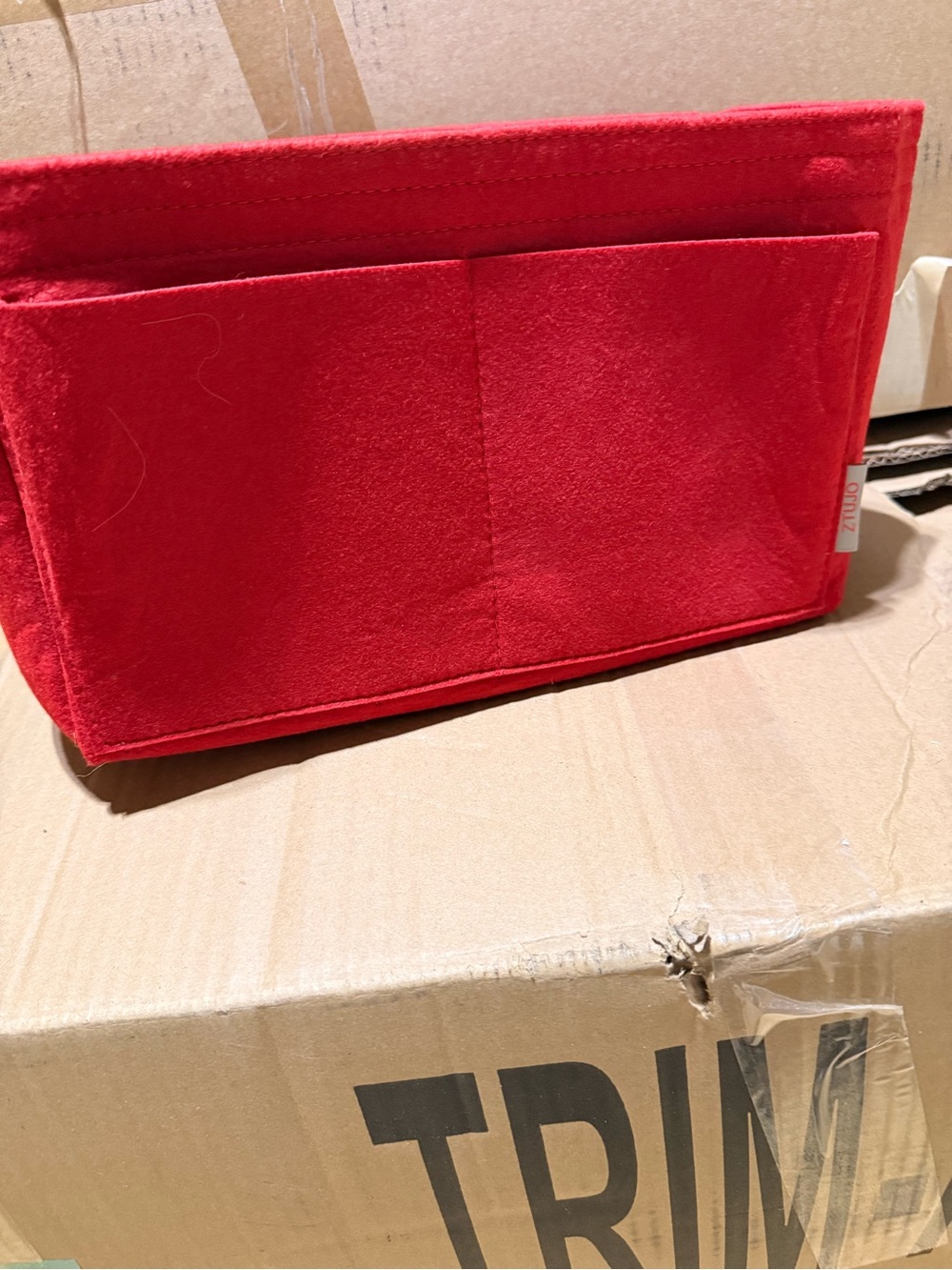 Red Felt Storage Organizer Insert for Louis Vuitton speedy
